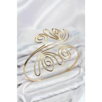 Pazu Bileklik Gold Renk Pirinç Bohem Model