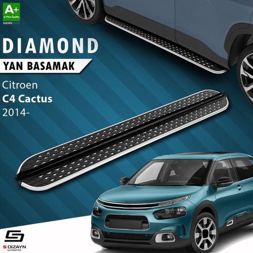 S-Dizayn Citroen C4 Cactus Diamond Krom Yan Basamak 183 Cm 2014 Üzeri