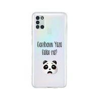 Samsung A21S Garibanın Yüzü Gülür mü Desenli Premium Şeffaf Silikon Kılıf