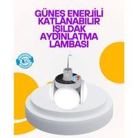 Solar Enerjili Katlanabilir Led Kamp ve Bahçe Lambası
