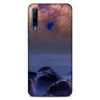 Lopard Huawei Y6P Uyumlu Kılıf Gece'S (26) Tpu Silikon Kılıf Bordo