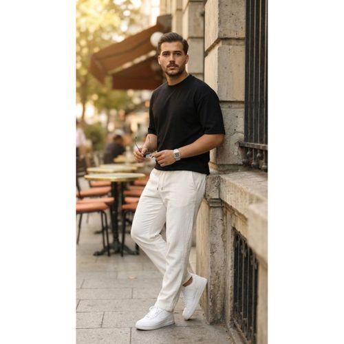 Erkek Duble Kol Basic Tişört