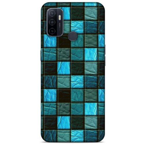Huawei P40 Kılıf Patchwork (27) Tasarımlı Kılıf Turkuaz Siyah