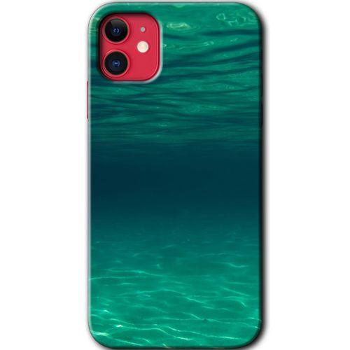 MRCİLETİSİM iPhone 11 Kılıf HD Desen Baskılı Arka Kapak + Temperli Cam - Derin Deniz