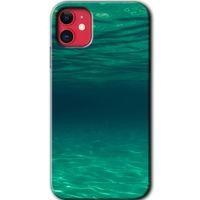 MRCİLETİSİM iPhone 11 Kılıf HD Desen Baskılı Arka Kapak + Temperli Cam - Derin Deniz