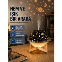 Usb Projeksiyon Gece Lambası Ve Hava Nemlendirici – Aromaterapi Destekli, Taşınabilir Mini