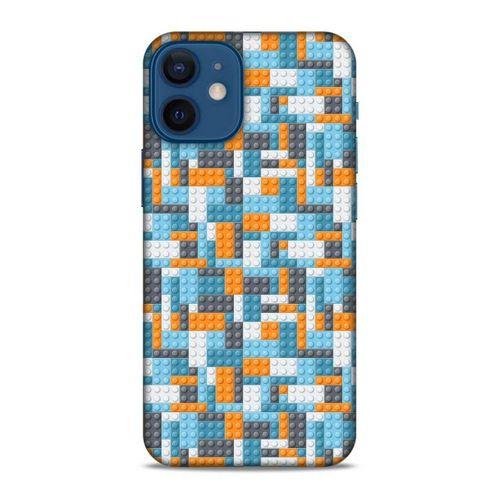 Lopard Apple iPhone 12 Mini Uyumlu Kılıf BloX (43) Thin Fit Kılıf Turuncu Beyaz