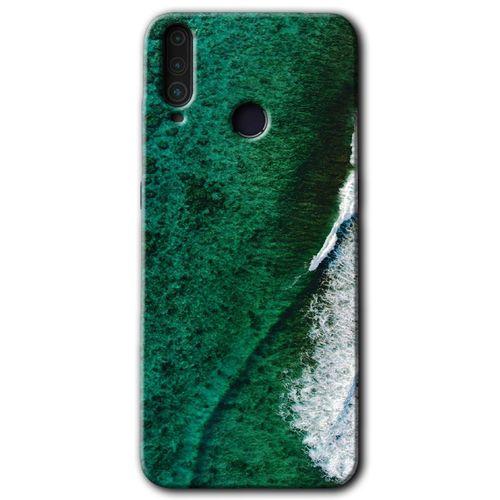 MRCİLETİSİM General Mobile GM 10 Kılıf HD Desen Baskılı Arka Kapak + Temperli Cam - Yeşil Okyanus