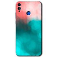 MRCİLETİSİM Honor 8x Kılıf HD Desen Baskılı Arka Kapak + Temperli Cam - Flu Işık