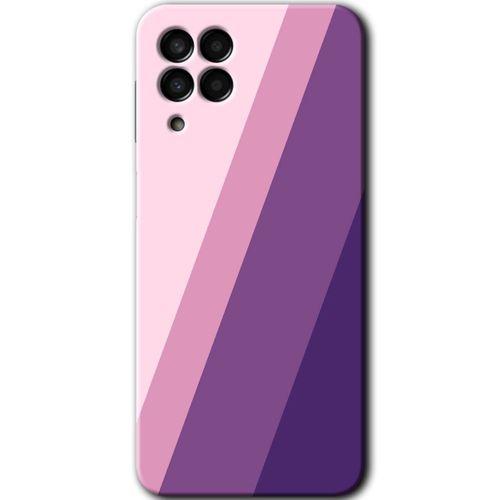 MRCİLETİSİM MRCİLETİSİM Samsung Galaxy M33 Kılıf HD Desen Baskılı Arka Kapak + Temperli Cam - Oblique