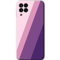 MRCİLETİSİM MRCİLETİSİM Samsung Galaxy M33 Kılıf HD Desen Baskılı Arka Kapak + Temperli Cam - Oblique