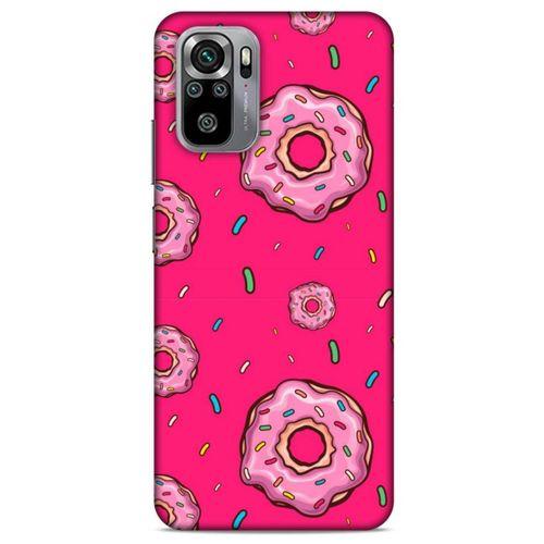 Xiaomi Redmi Note 10 Uyumlu Kılıf Pembe Delisi (28) Arka Kapak Donut