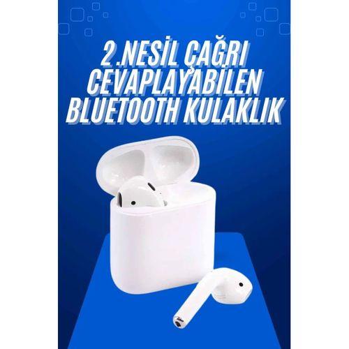 2025 Model Çağrı Cevaplayabilen Bluetooth Kulaklık Beyaz Dokunmatik Kontrol