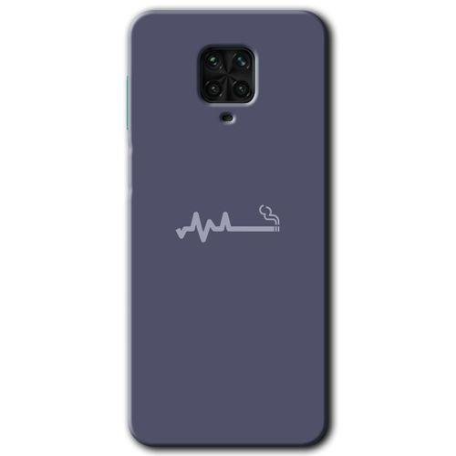 MRCİLETİSİM Xiaomi Redmi Note 9 Pro Kılıf Kapak - Sigara Zararlıdır +Hayalet Ekran Yandan Gözükmez