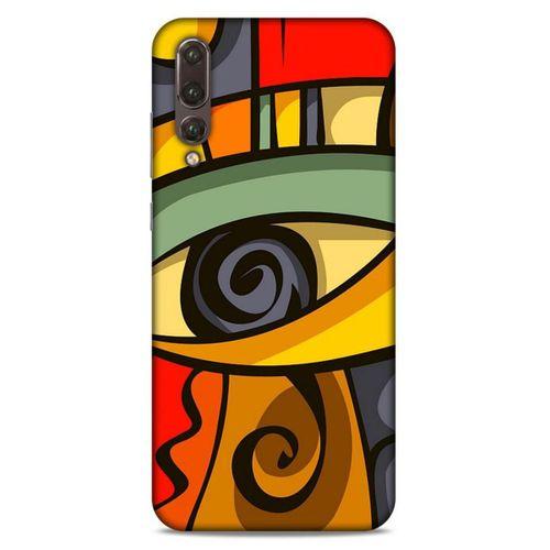 Lopard Huawei P20 Pro Uyumlu Kılıf Soyut Sanat (7) Baskılı Telefon Kılıfı
