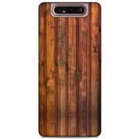 Lopard Samsung Galaxy A80 Uyumlu Kılıf Wood'X (10) Full Koruma Kılıfı Desenli