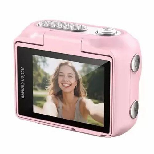 1080p Dijital Video Kamera (32gb) Kart Dijital Vlog Fotoğraf Makinesi Türkçe Pembe