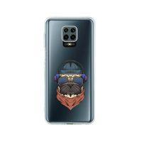 Redmi Note 9 Pro Pug Desenli Premium Şeffaf Silikon Kılıf