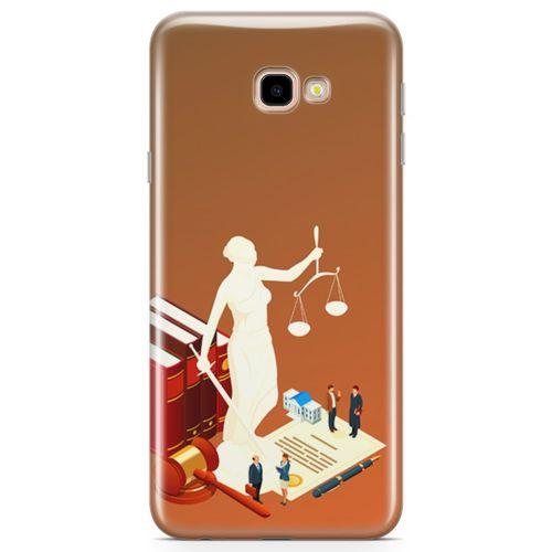 Samsung Galaxy J4 Plus Kılıf Hakim Savcı Avukat Arka Kapak Koruma Desenli Full Koruyucu