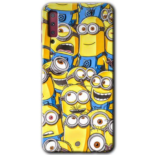 Galaxy A7 2018 Kılıf HD Desen Baskılı Arka Kapak - Minion Ordusu