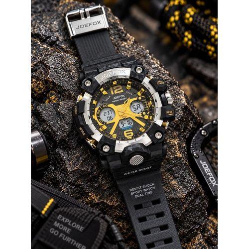 Joefox Digital Ve Analog 2 Yıl Garantili Kronmetre+Takvim+Alarm+Aydınlatma Erkek Kol Saati JOE.Y4