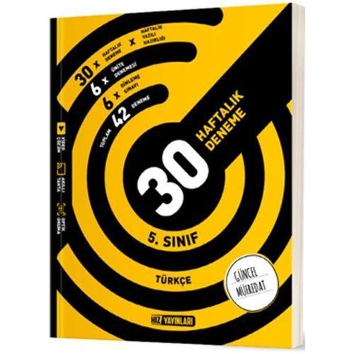 5. Sınıf Türkçe 30 Haftalık Deneme Hız Yayınları