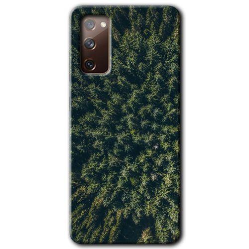 Samsung Galaxy S20 FE Kılıf Kapak - Çam Ağacı Ormanı +Hayalet Ekran Yandan Gözükmez