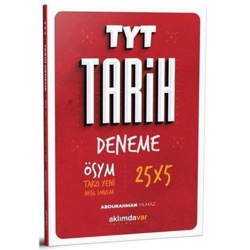 TYT Tarih 25 x 5 Deneme Aklımdavar Yayınları