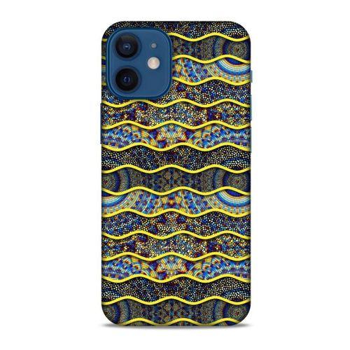 Apple iPhone 12 Mini Kılıf Baskılı Özel Seri Taşlı (39) Liquid Crystal Kılıf