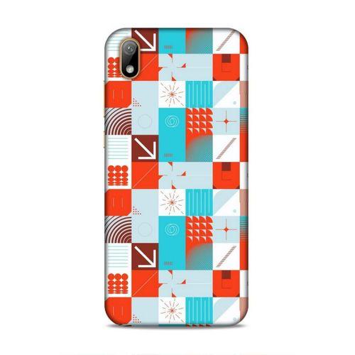 Huawei Y5 2019 Uyumlu Kılıf Insomnia (33) Hybrid Kılıf Turkuaz Kırmızı