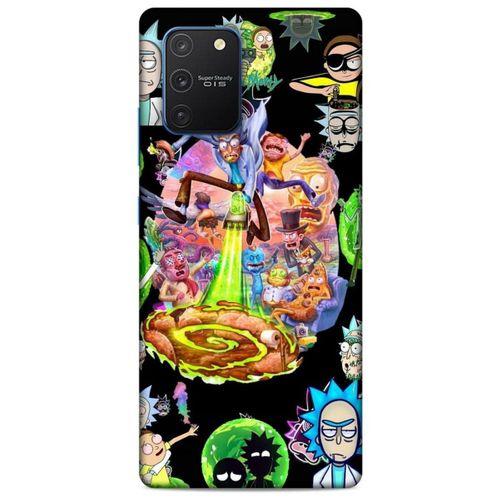 Samsung Galaxy S10 Lite Uyumlu Kılıf Rick And Morty (39) Liquid Crystal Kılıf Shadow Council