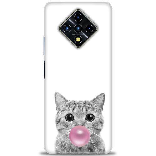 Infinix Zero 8 Kılıf HD Baskılı Kılıf - Cat + Tam Ekran Koruyucu