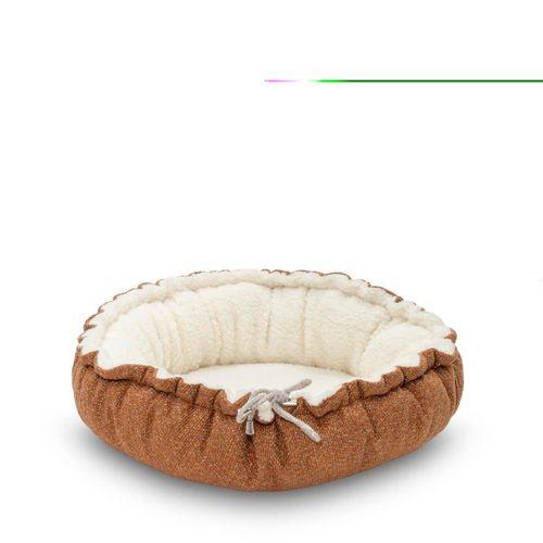 Pet Comfort Sunflower Çift Taraflı Terra/Ekru Kedi ve Köpek Yatağı 60cm