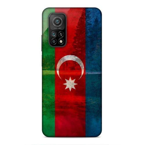 Xiaomi Mi 10T 5G Uyumlu Kılıf Azarbaijan (43) Thin Fit Kılıf Bayrak Manzara