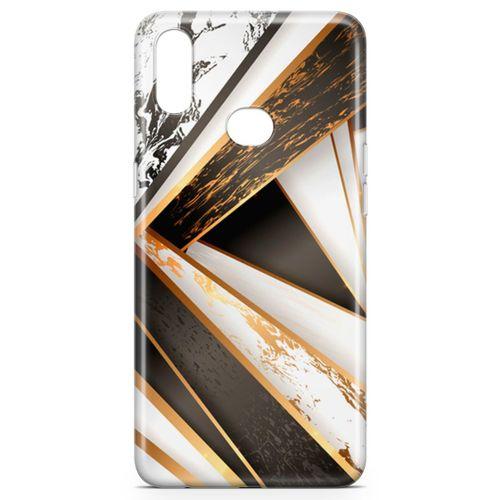 Samsung Galaxy A10s Kılıf Rose Mermer Arka Kapak Koruma Desenli Full Koruyucu