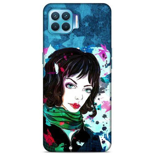 Lopard Oppo Reno 4 Lite Uyumlu Kılıf Sürreal Yüzler ♀ (23) Ultra Koruma Kılıfı Baskılı