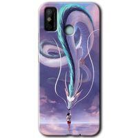 MRCİLETİSİM Tecno Spark 6 Go Kılıf HD Desen Baskılı Arka Kapak+Temperli Cam - Dragon Snake