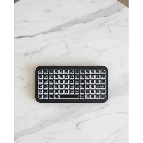 Siyah Kablosuz Mini Rgb Işıklı Klavye Bluetooth 5.2 İnce Tasarım