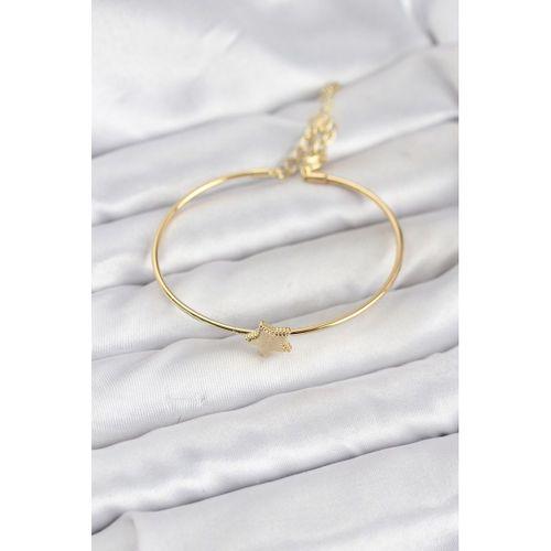 Yıldız Model Gold Renk Kadın Bileklik