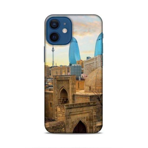 Apple iPhone 12 Mini Uyumlu Kılıf Azarbaijan (11) Tam Koruma Ateş Kuleleri
