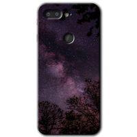 MRCİLETİSİM General Mobile GM 9 Pro Kılıf HD Desen Baskılı Arka Kapak + Temperli Cam - Gece Galaksi