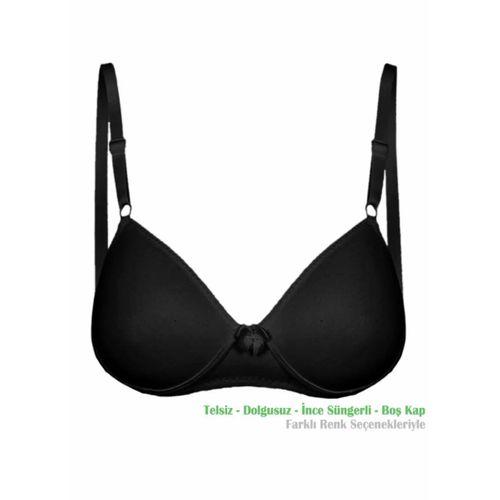 Alışveriş Meydanı Siyah Genç Kız Çocuk Alıştırma Balensiz Boş Kap İlk Sütyen