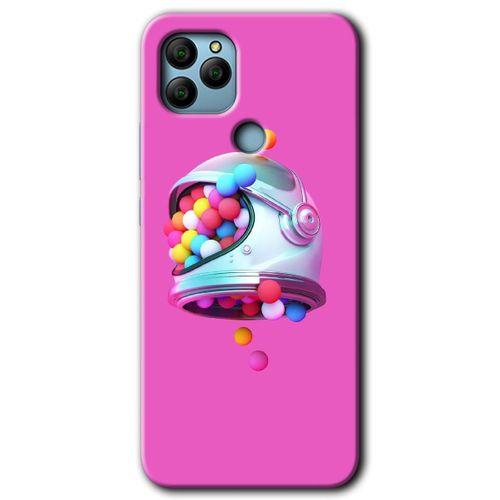 General Mobile GM 21 HD Baskılı Kılıf + 9D Tam Ekran Koruyucu - Uzay Başlığı