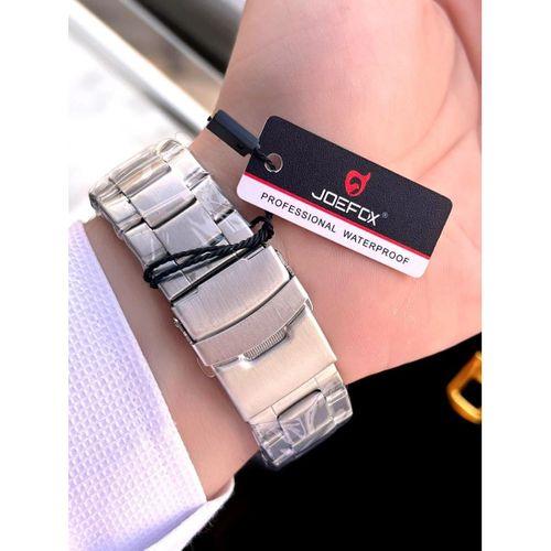 Joefox Çelik Kordon Dijital Ve Analog 2 Yıl Garantili 3 Atm Suya Dayanıklı Erkek Kol Saati JOE1.LC03
