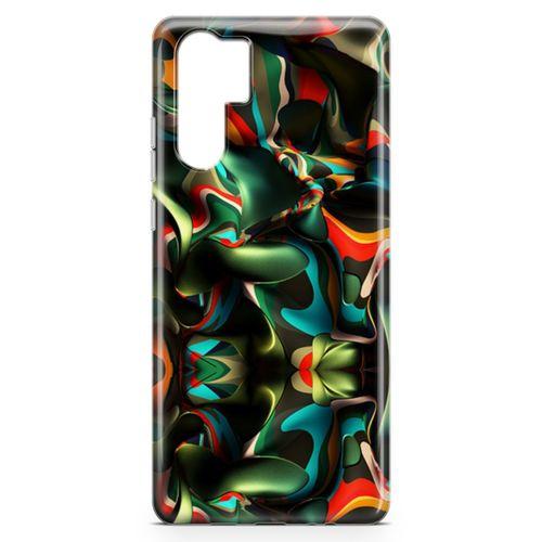Huawei P30 Pro Kılıf Renklerin Savaşı Arka Kapak Koruma Desenli Full Koruyucu