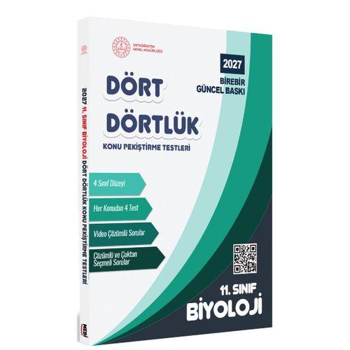 2027 MEBİ-OGM 11  Sınıf Dört Dörtlük Biyoloji Pekiştirme Testi A4 Renkli Soru Bankası BASKI ÜCRETİ