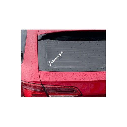 MRK İncinmişsin Dedi Sticker Oto Cam Sticker Beyaz 30 Cm