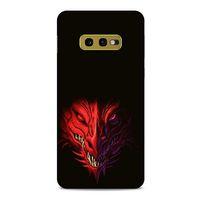 Samsung Galaxy S10e Kılıf Dragons (16) Kalın Kılıf Kırmızı King Ejderha