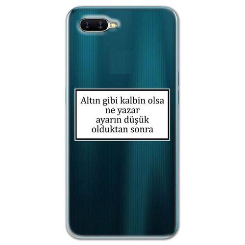 Oppo Rx 17 Neo Kılıf HD Yazı Baskılı Silikon Arka Kapak - Yazı 3