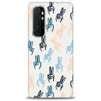 Xiaomi Mi Note 10 Lite Kılıf HD Baskılı Kılıf - Tavşan Kulağı + Tam Ekran Koruyucu